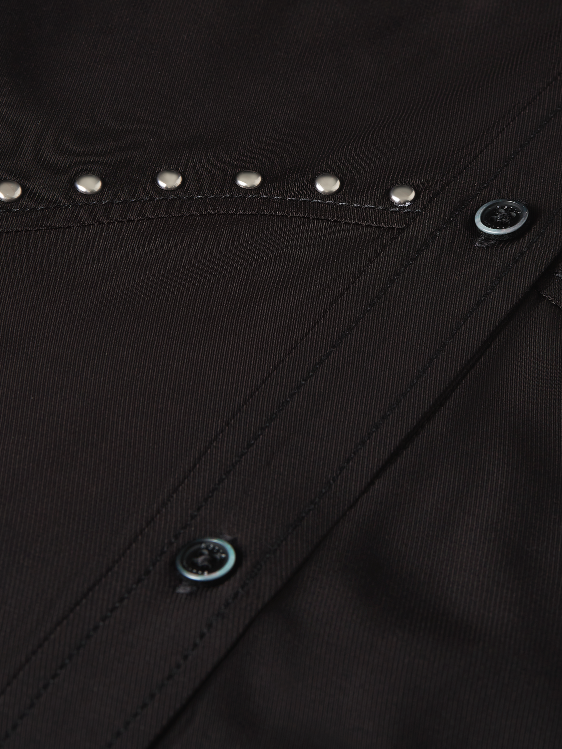 SCOTCH & SODA studded button midi dress featuring a fitted silhouette and decorative metal studs on the front.