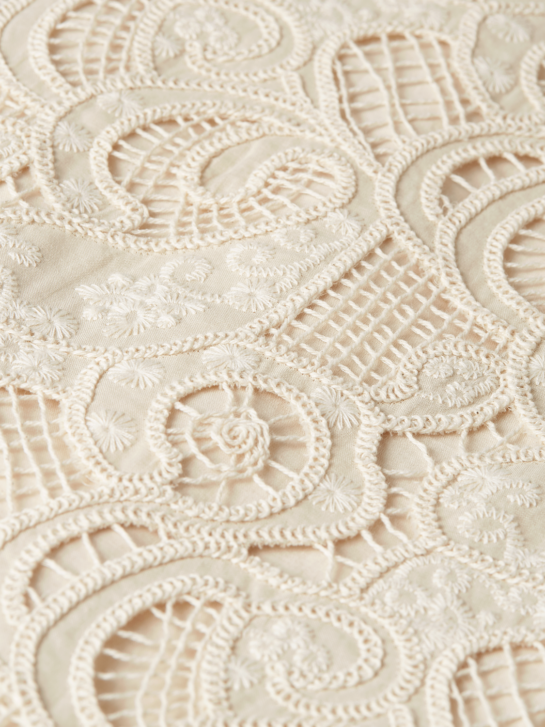Embroidered midi dress by Scotch & Soda featuring floral embroidery, flowing fabric, and a stylish, elegant design.