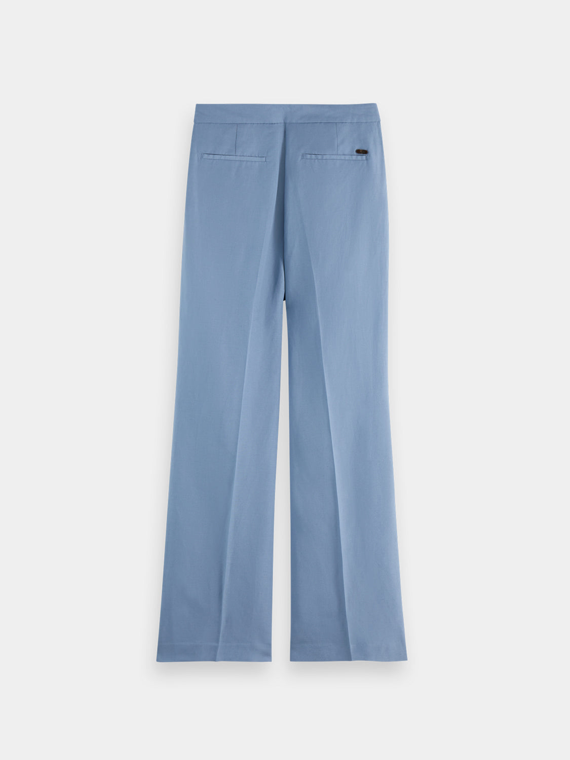 Wide-fit Edie pants by Scotch & Soda in black fabric, featuring a relaxed silhouette and stylish design.
