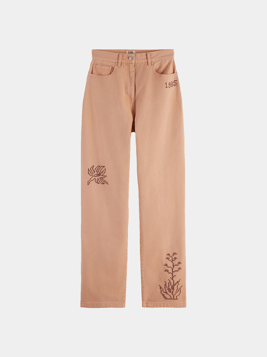 Ripple straight-fit jeans by Scotch & Soda displayed on a model, showcasing classic denim style and fit.