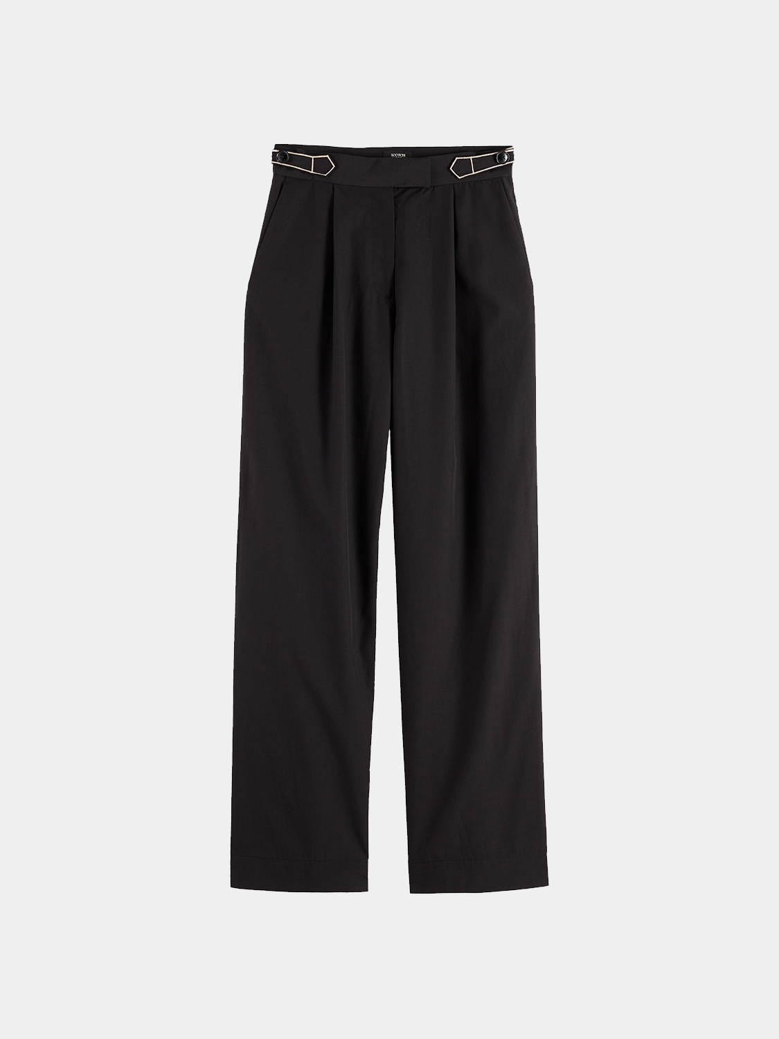 Scotch & Soda Quinn pleated pants in a tailored fit, featuring a classic pleated design and neutral fabric for versatile style.