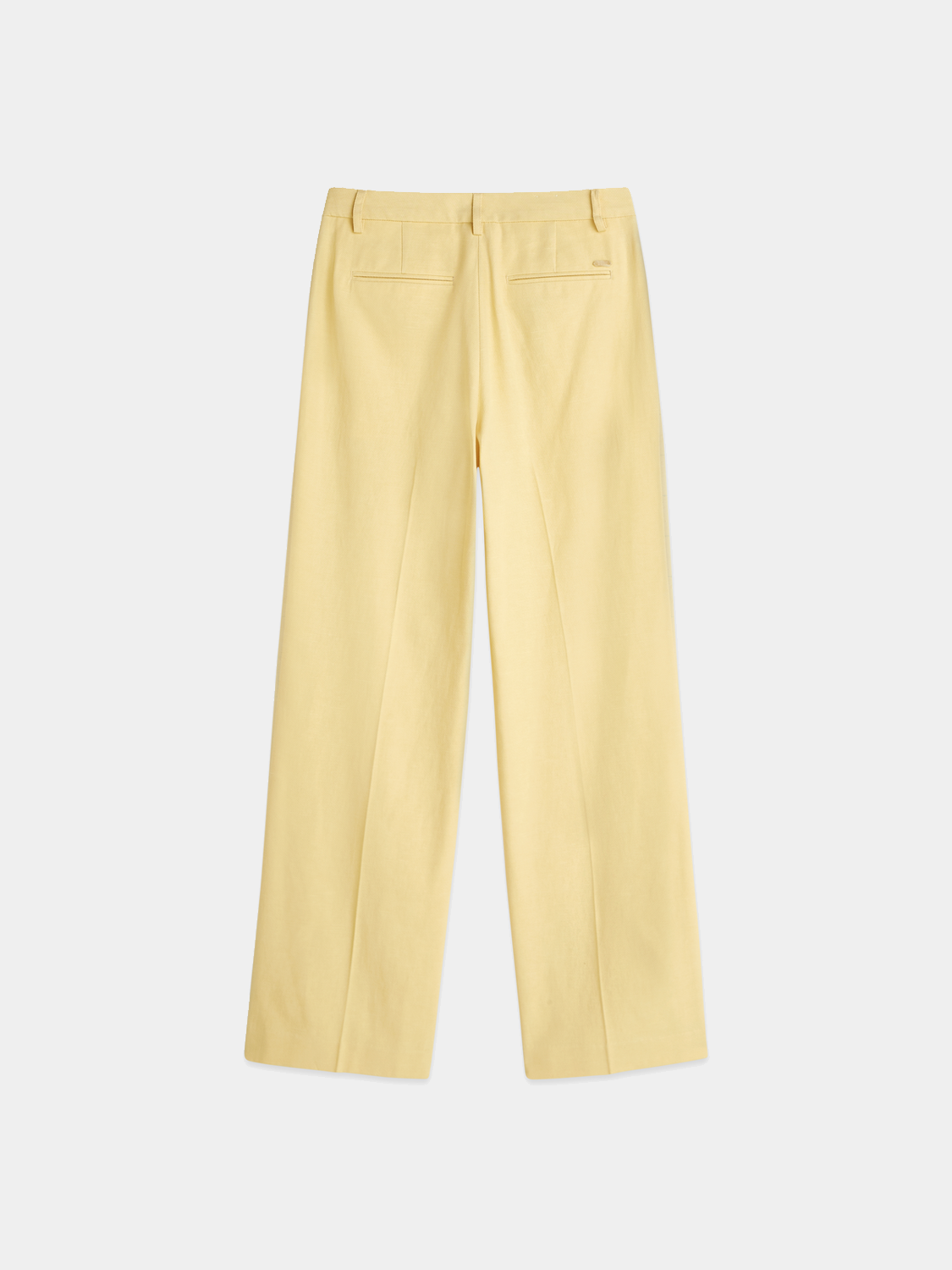 Wide-fit Edie pants by Scotch & Soda, shown in black fabric with a relaxed, comfortable style and tailored waistband.