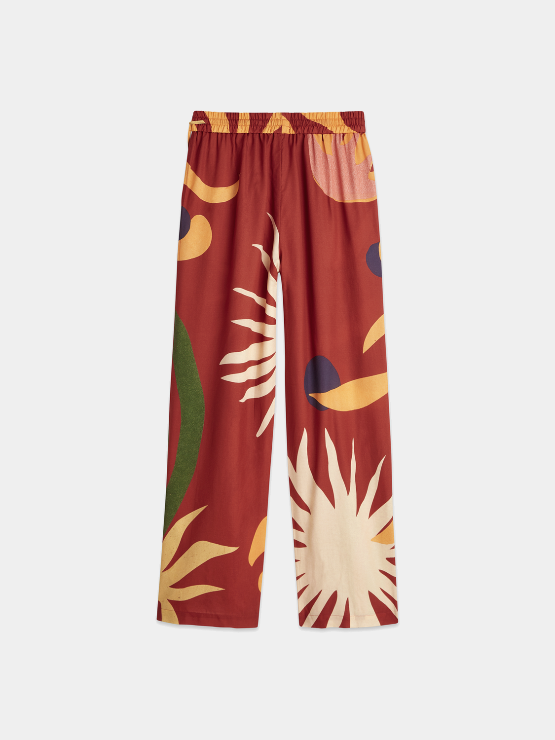 Black Gia wide-fit pants by Scotch & Soda, showing the relaxed fit and stylish design on a neutral background.