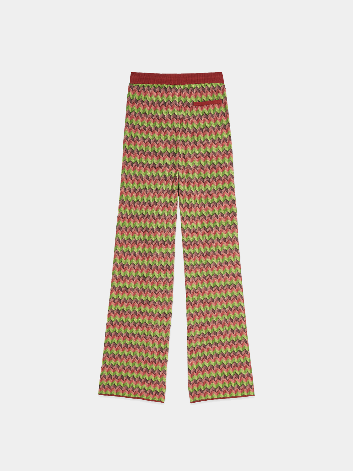 Black knitted sweatpants by Scotch & Soda with a relaxed fit and ribbed cuffs, shown from the back.