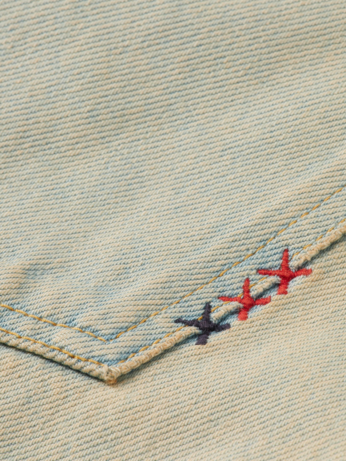 Deep loose-fit denim jeans from Scotch & Soda, showing the relaxed style and classic blue wash with visible stitching.