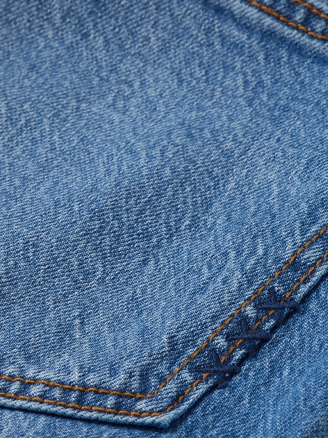 Blue denim glow bootcut jeans by Scotch & Soda with a fitted waist and flared leg, displayed on a neutral background.