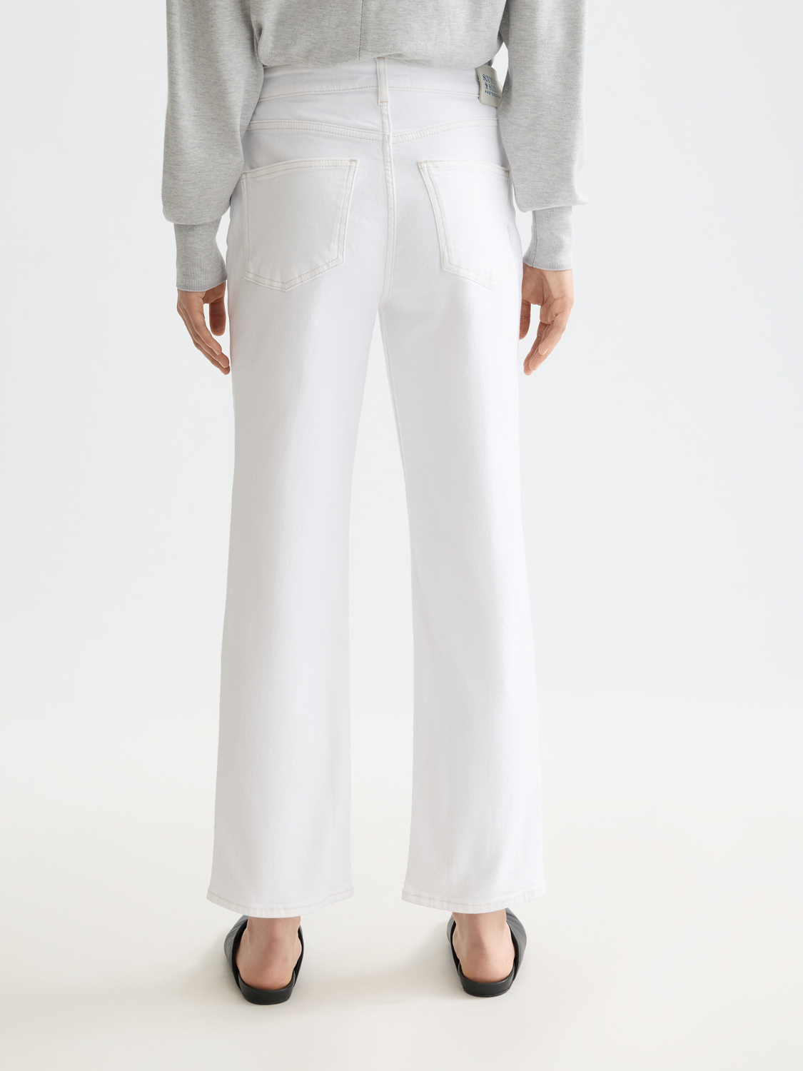 Sky straight-fit denim jeans by Scotch & Soda, front view showcasing classic five-pocket design and medium wash finish.