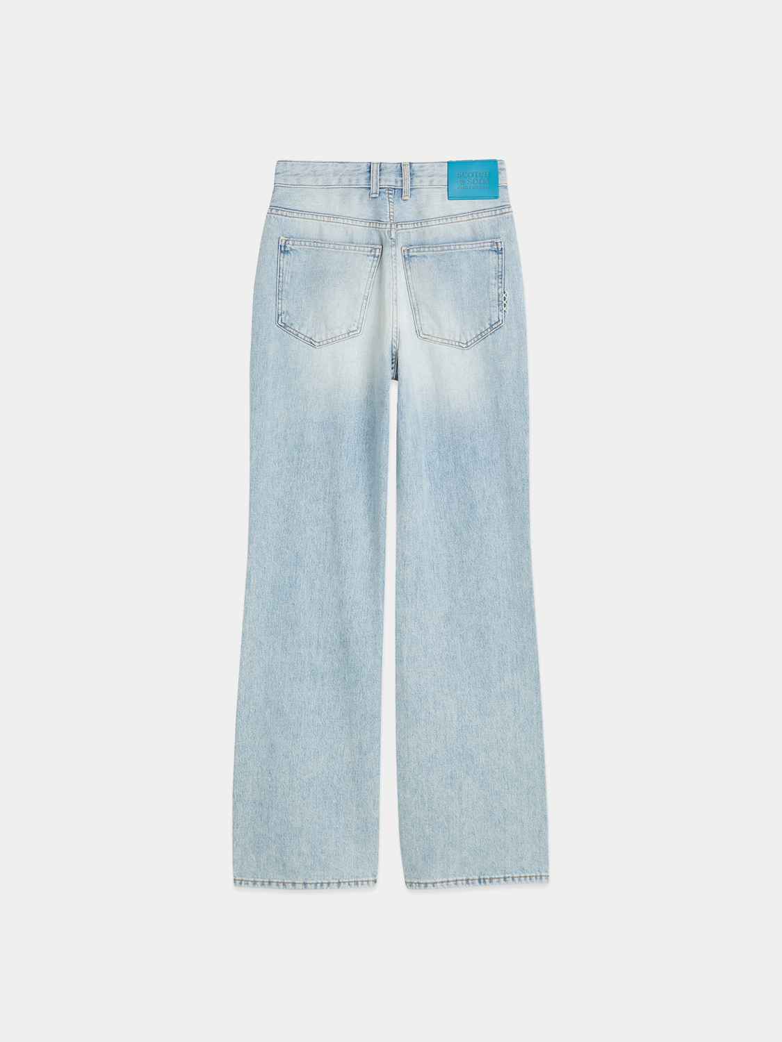 Blue glow bootcut jeans by Scotch & Soda, featuring classic denim fabric and a flattering silhouette.