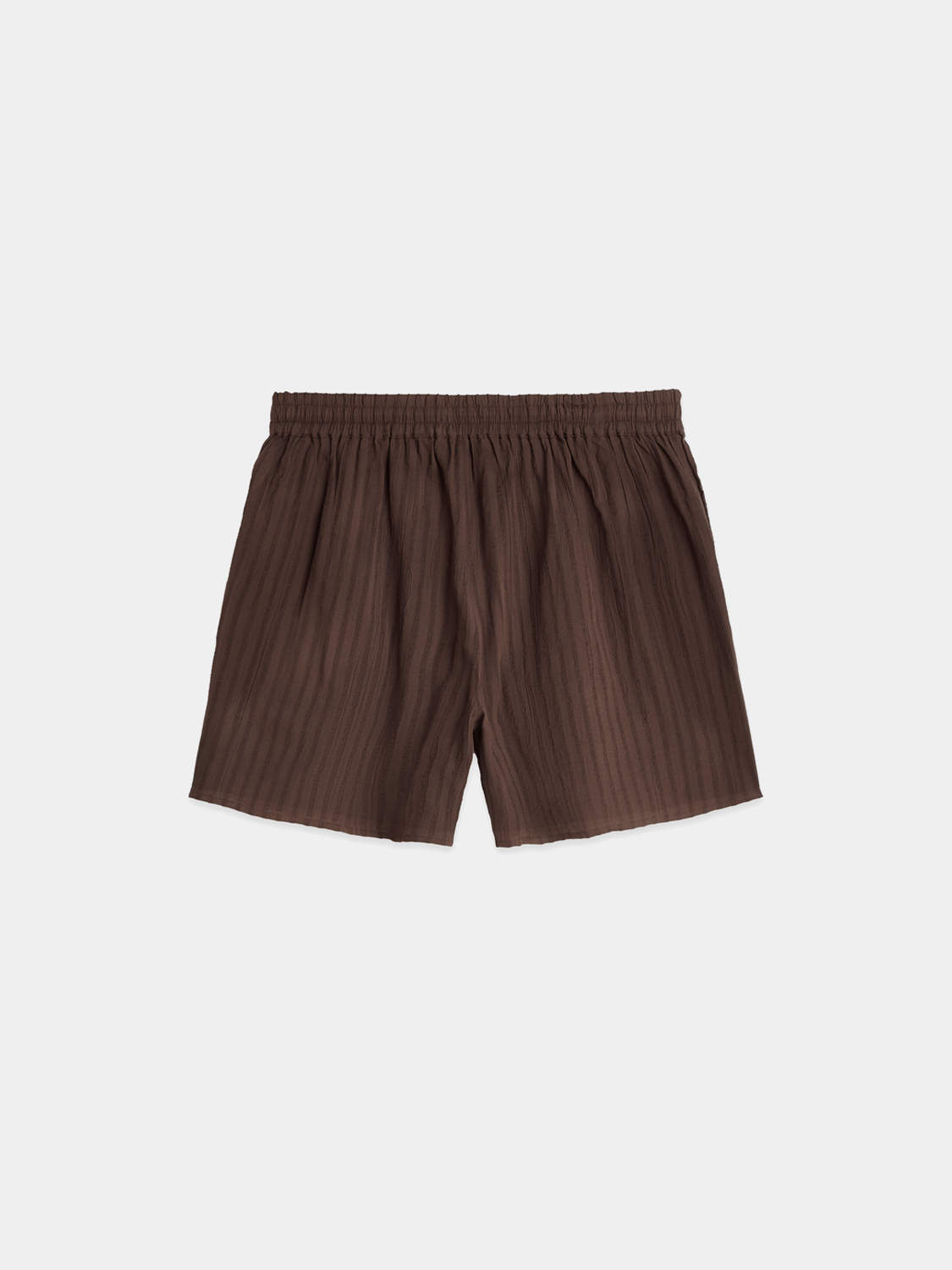 Embroidered shorts by Scotch & Soda featuring colorful floral embroidery, back view with relaxed fit and casual style.
