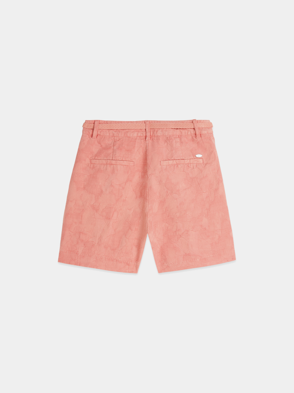 Scotch & Soda jacquard shorts with intricate woven pattern, featuring a stylish design and comfortable fit.