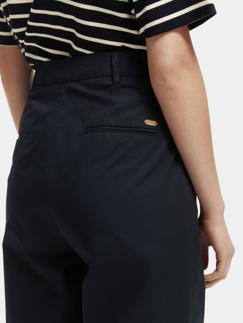 Mila tapered high-rise pleated chino - Scotch & Soda NZ