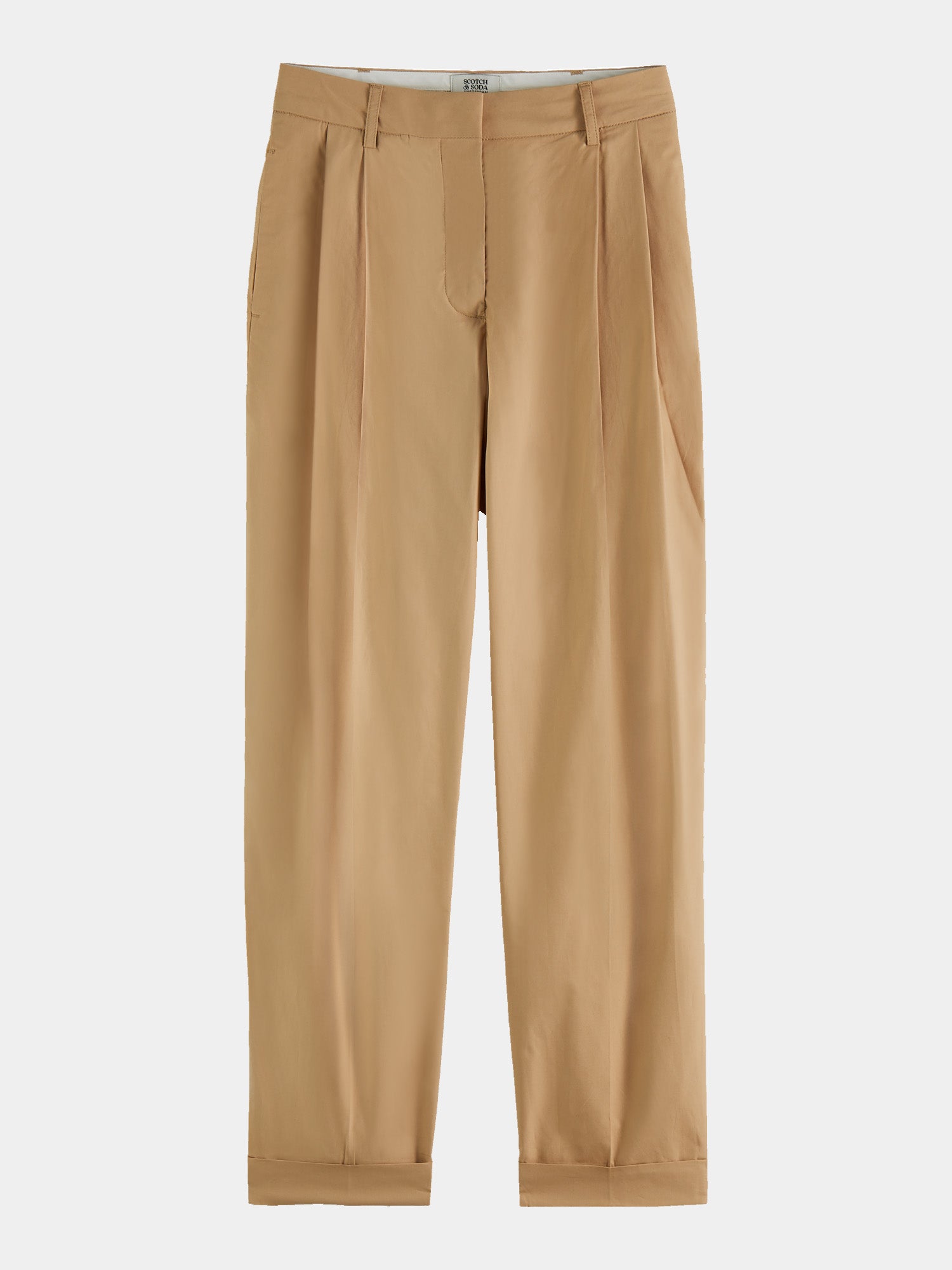 Mila tapered high-rise pleated chino - Scotch & Soda NZ